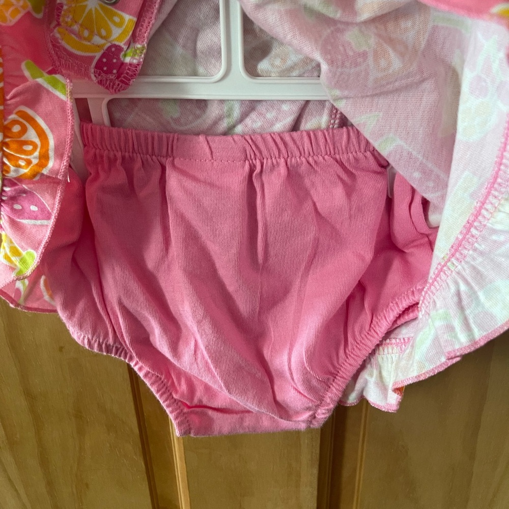 New With Tags, Baby Girls Okie-Dokie Dress With Bottoms Size 3-6 Months - Picture 2 of 4